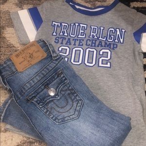 Little boys Size 4 true religion outfit